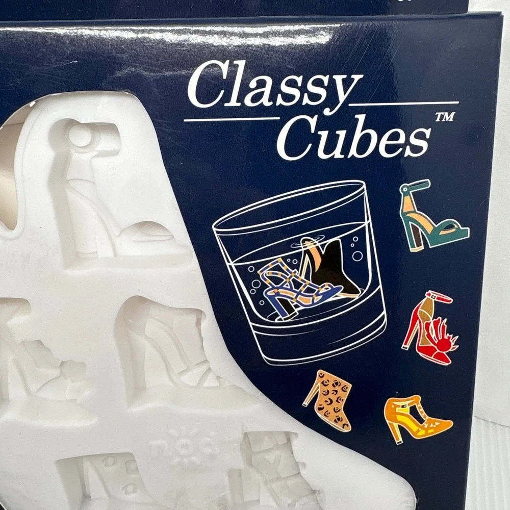 Nod Products Classy Cubes Ice Mold Tray 6 Shoe Shapes Novelty Barware Party Host